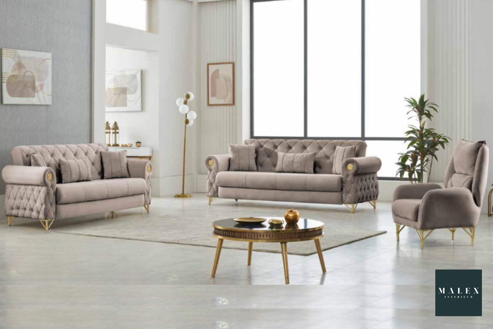 Canapé 3-2-1 Casa + 2 Rideaux OFFERT