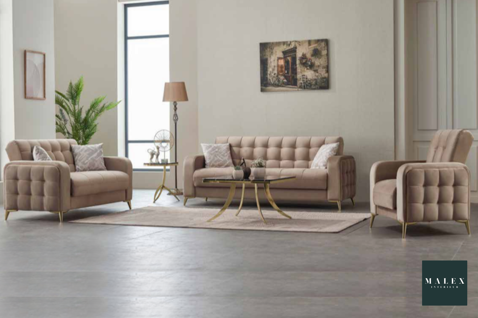 Canapé 3-2-1 Havana + 2 Rideaux OFFERT