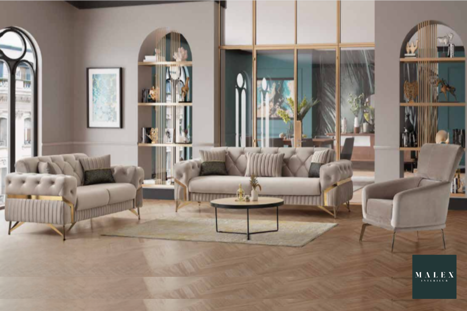 Canapé 3-2-1 Marbella + 2 Rideaux OFFERT