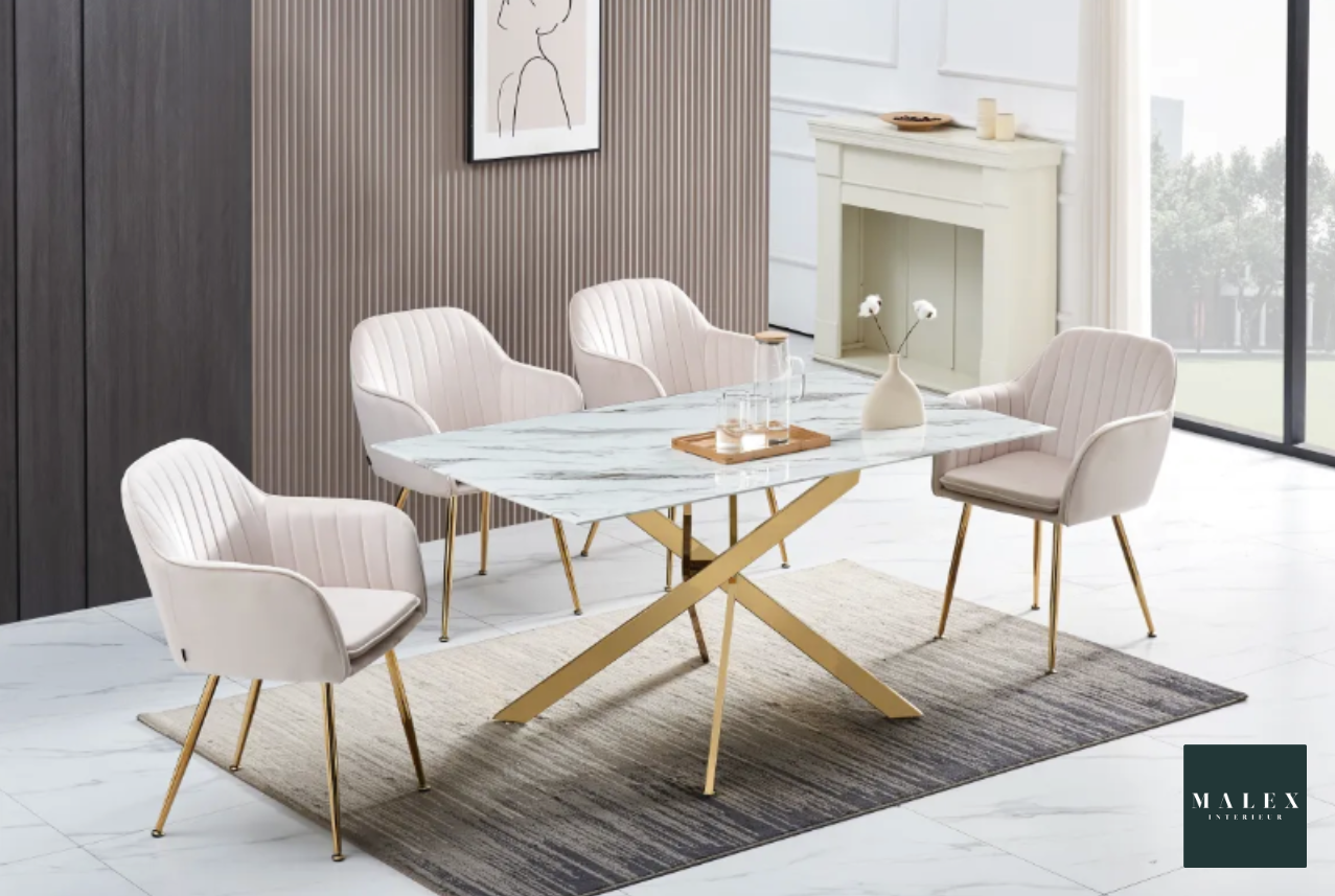 Table à manger Jessica rectangulaire