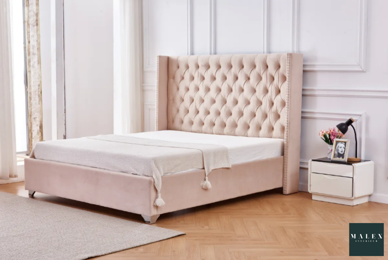 Cadre de lit Clouté + sommier