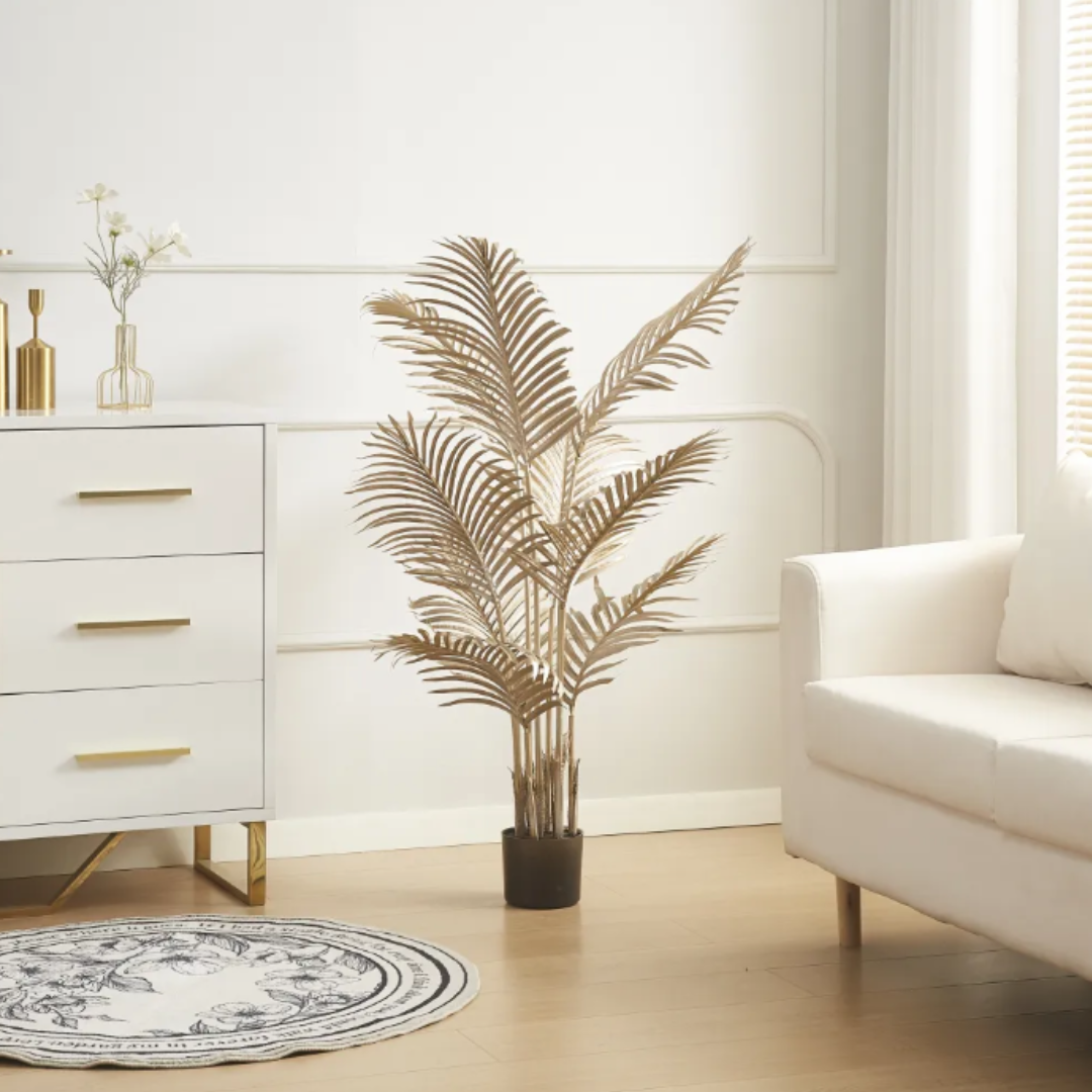 Plante artificielle Palmier doré