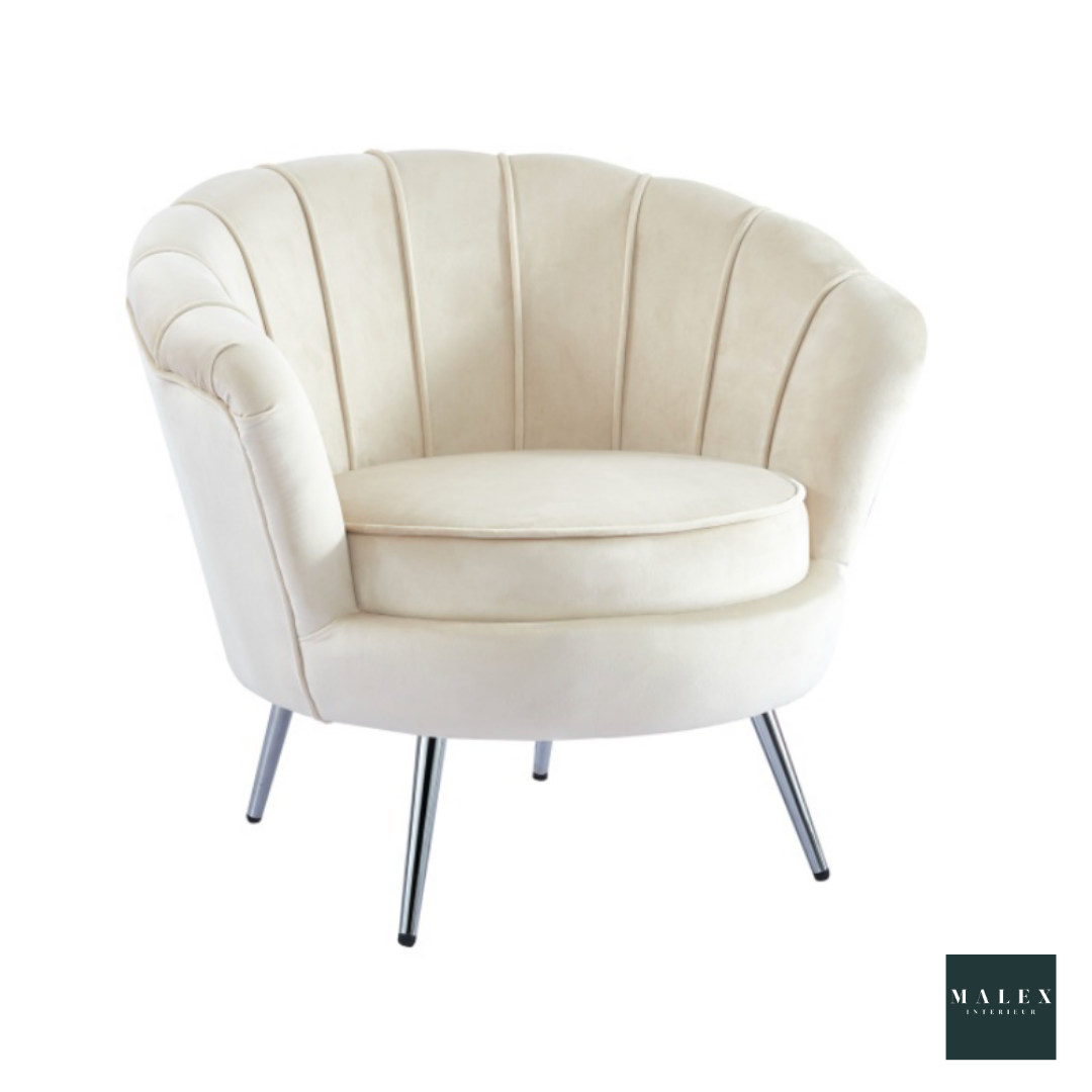 Fauteuil Nymphéa chrome