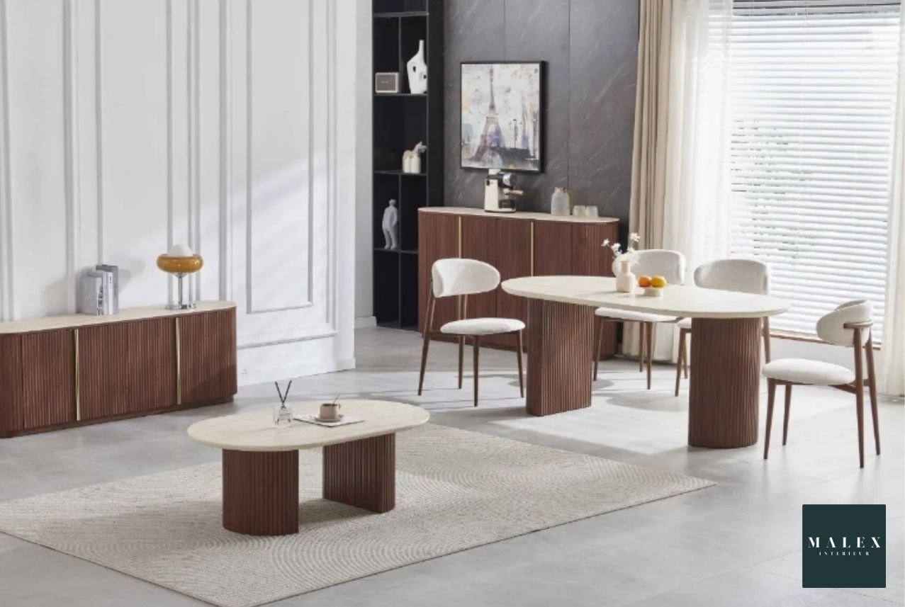 Ensemble Table à manger + Table basse Calypso