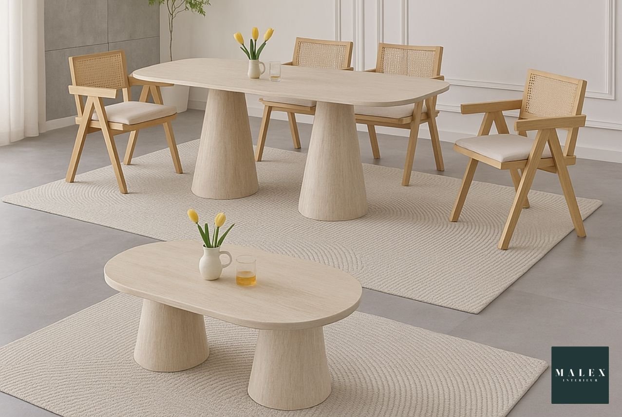 Ensemble Table à manger + Table basse Iconic